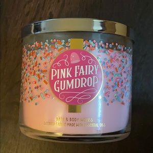 Bath & Body Works Pink Fairy Gumdrop 3 Wick Candle
